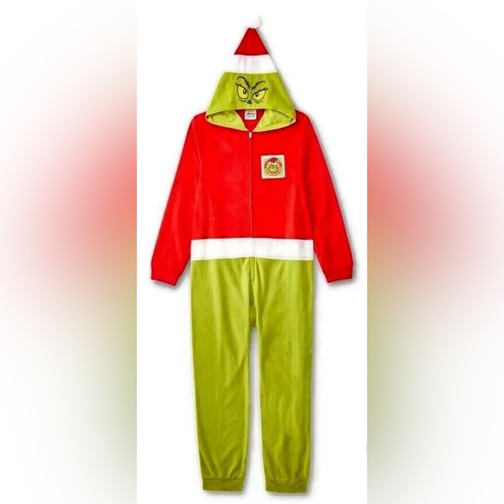 Komar Kids The Grinch Unisex Kids Christmas Fleece Hooded Pajama Sleeper